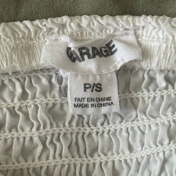 NWOT Garage White Hook & Eye Bustier Top (Small) - Picture 6 of 8